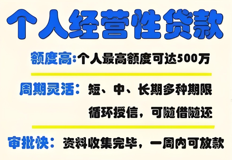 威海农商银行的个人经营性贷款利息是多少？需要什么条件？